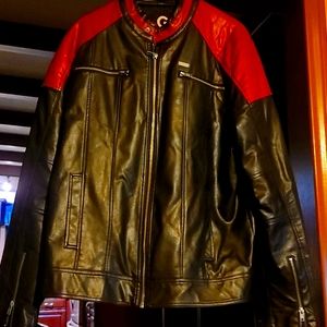 Men's vegan leather look jacket